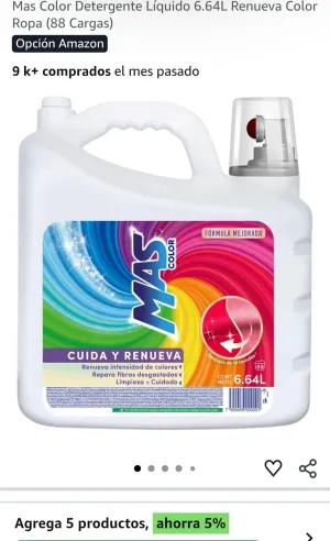 Detergente para ropa