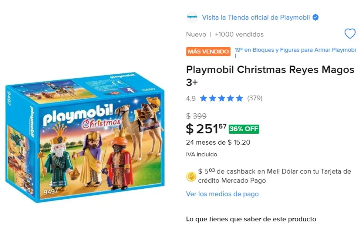 LOS 3 REYES MAGOS DE PLAYMOBIL