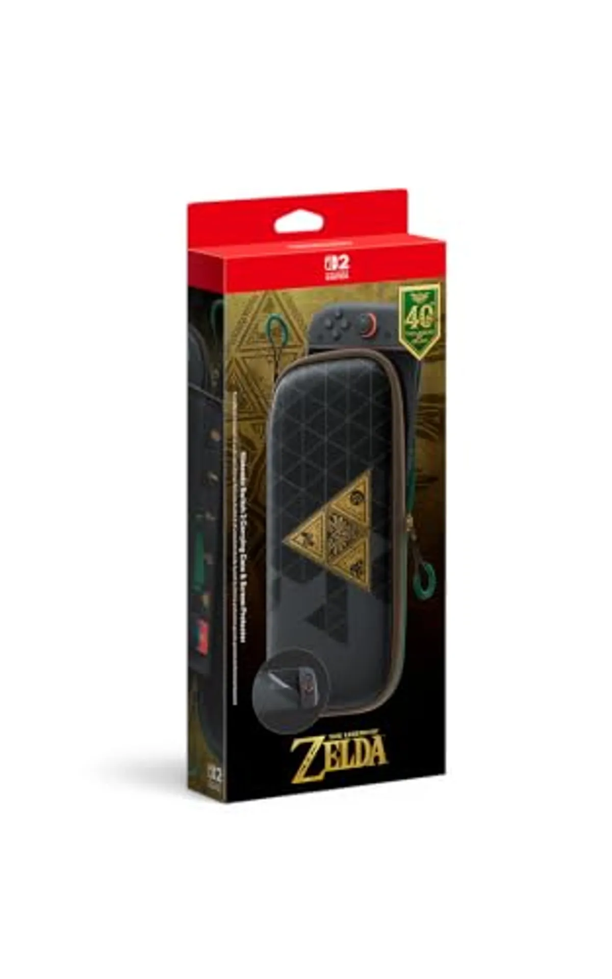 Nintendo Switch™ 2 Carrying Case & Screen Protector –The Legend of Zelda™ – 40th Anniversary Edition