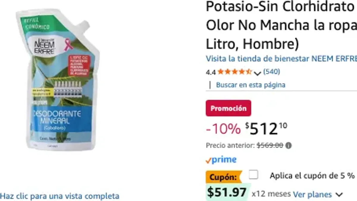 Desodorante Caballero Liquido de Piedra de Alumbre De Potasio-Sin Clorhidrato De Aluminio Alcohol- Elimina El Mal Olor No Mancha la ropa | bienestar NEEM ERFRE (Refill 1 Litro, Hombre)