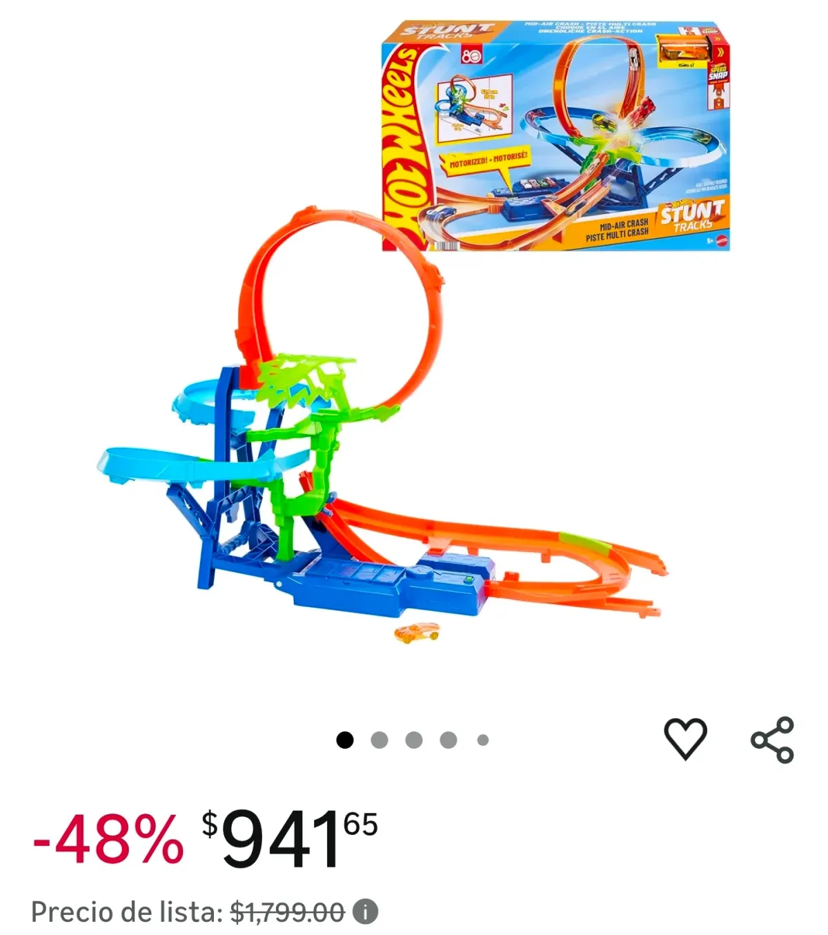 PISTA DE ACROBACIAS HOT WHEELS