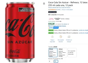 Sin Azúcar 12 latas 