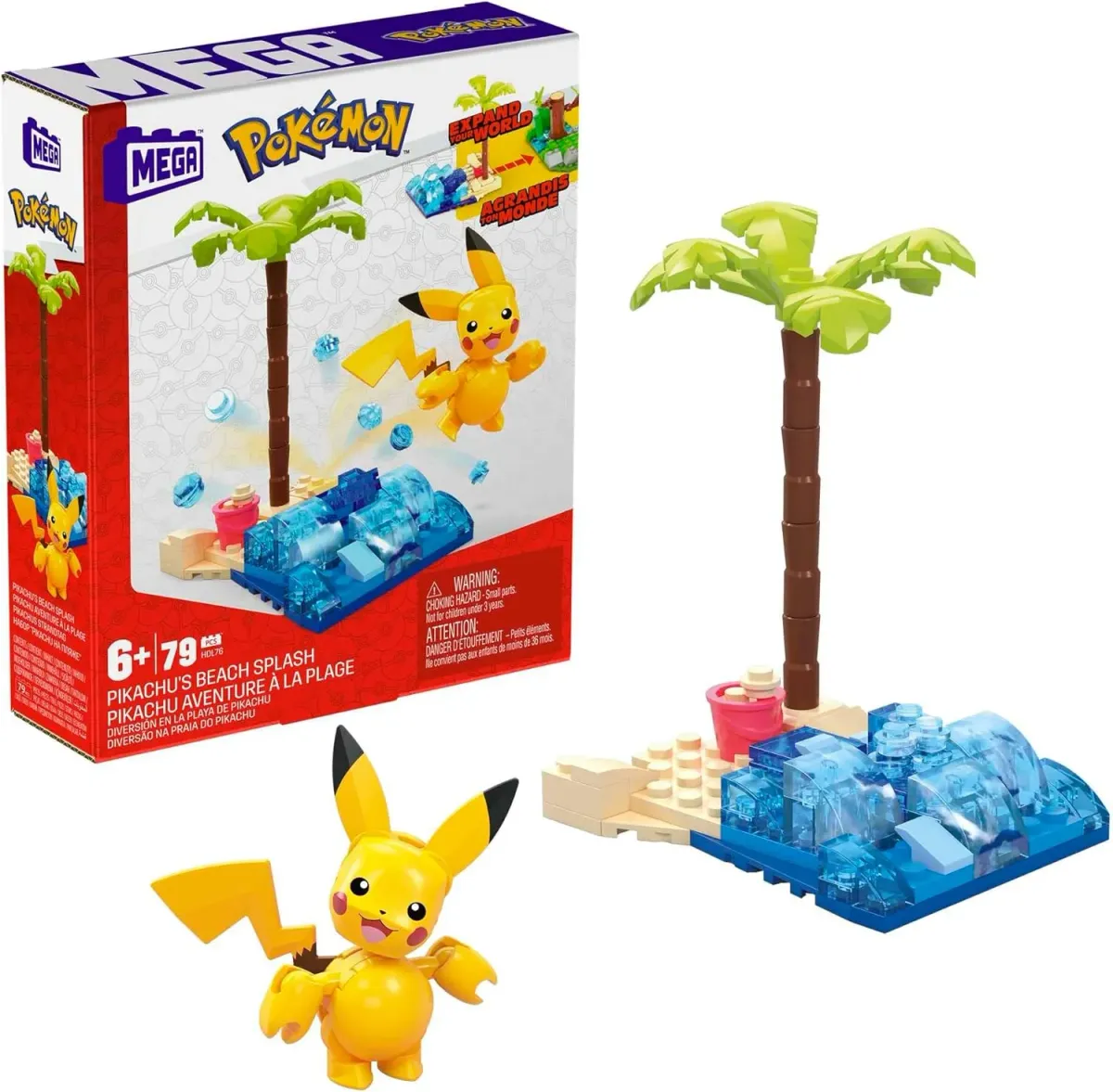 Mega Construx Pokémon Adventure World Juguete de Construcción para niños a Partir de 6 años