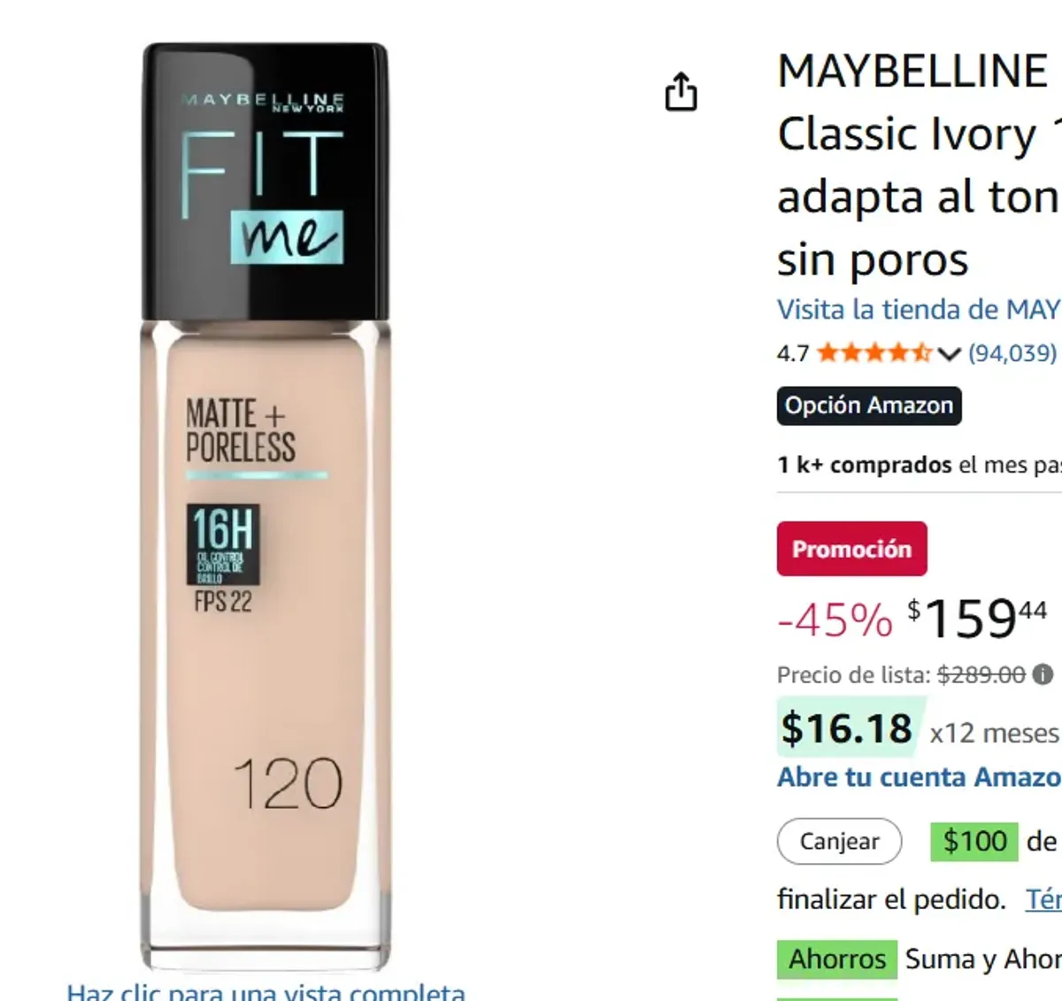 Base de Maquillaje , 30 ml, 