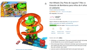 Hot Wheels Pista de Juguete T-Rex 