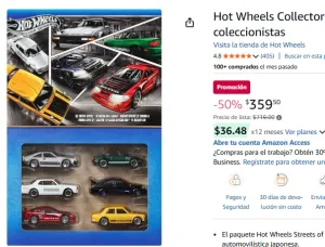 PACK AUTOS HOT WHEELS SILVER SERIES