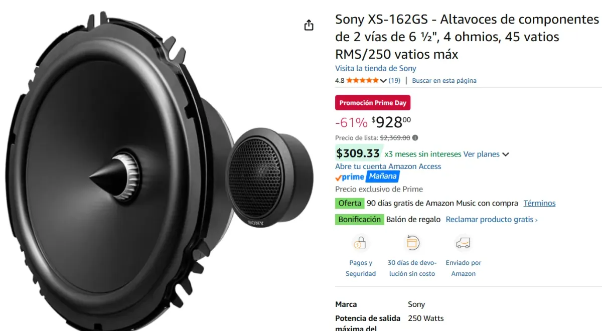 Altavoces de componentes de 2 vías 
