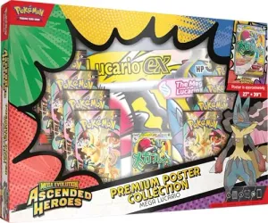 Pokémon TCG: Mega Evolution—Ascended Heroes - Premium Poster Collection—Mega Lucario
