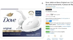 Dove Jabón  4 piezas 