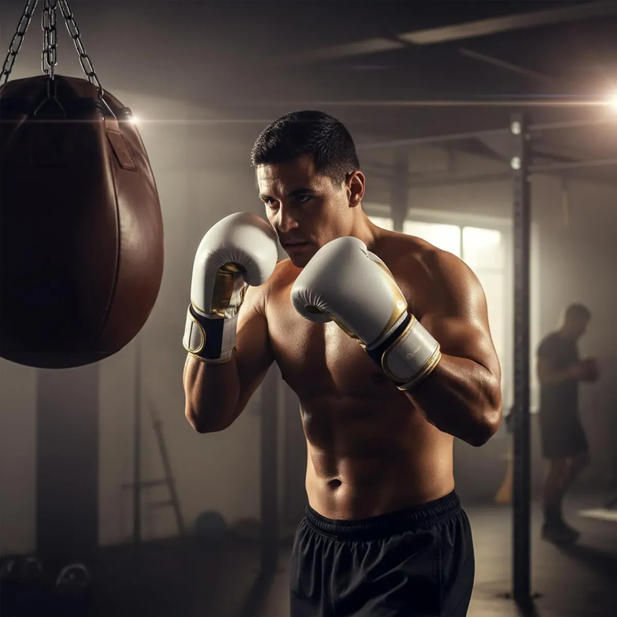 Bluelander Guantes de Box 8,10, 12, 14, 16 Oz, Guantes de Entrenamiento para Hombres y Mujeres, Protector Bucal Incluido, Absorción de Impactos, Correa de Velcro para Kickboxing, MMA