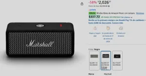 Marshall Emberton II Bocina Portátil Bluetooth - Negro/Hierro