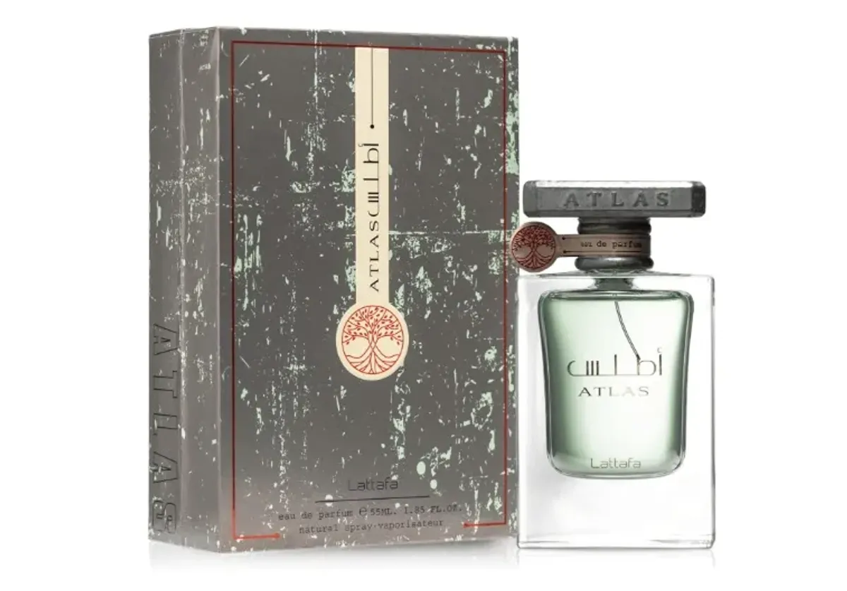 Lattafa Atlas Eau de Parfum Spray for Unisex, 1.85 Ounce