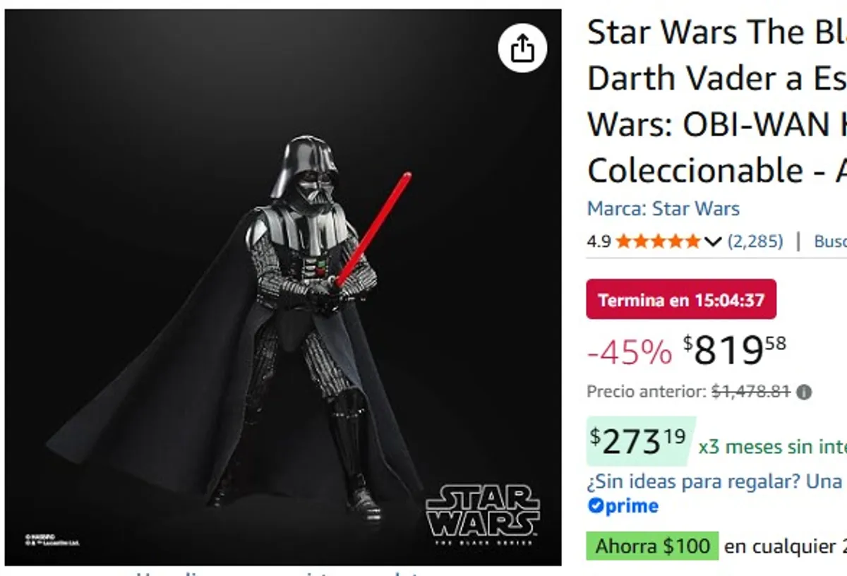 Star Wars The Black Series - Juguete Darth Vader a Escala de 15 cm - Star Wars: OBI-WAN Kenobi - Figura de acción Coleccionable - A Partir de 4 años