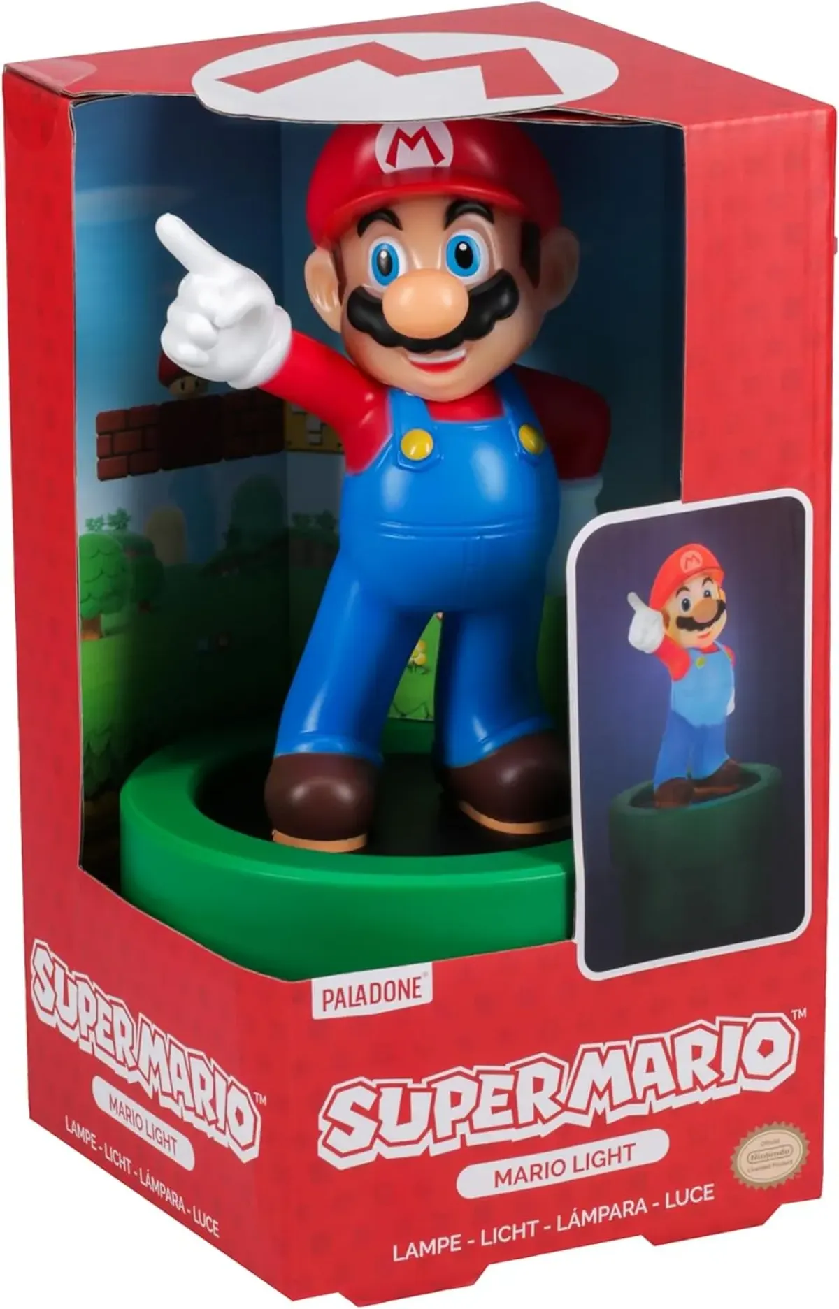 Lámpara Paladone de Mario rebajada más de 30% para el display