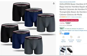 6 PACK DE BOXERS A SOLO 199!! OJO YA ES SU PRECIO MAS BAJO!!! 