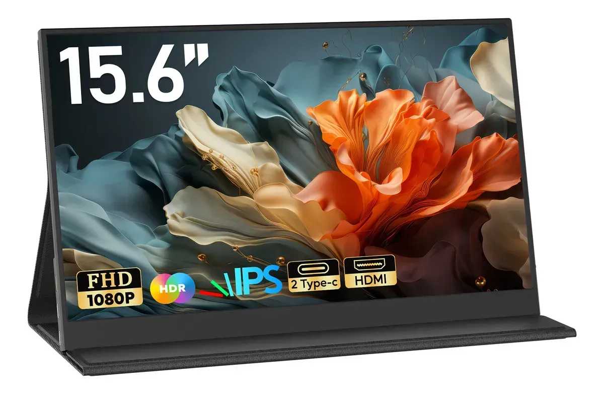 Monitor Portátil 15,6'' Con Usb C Doble/hdmi Fhd 1080p 60hz