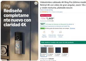 Videotimbre cableado 4K 