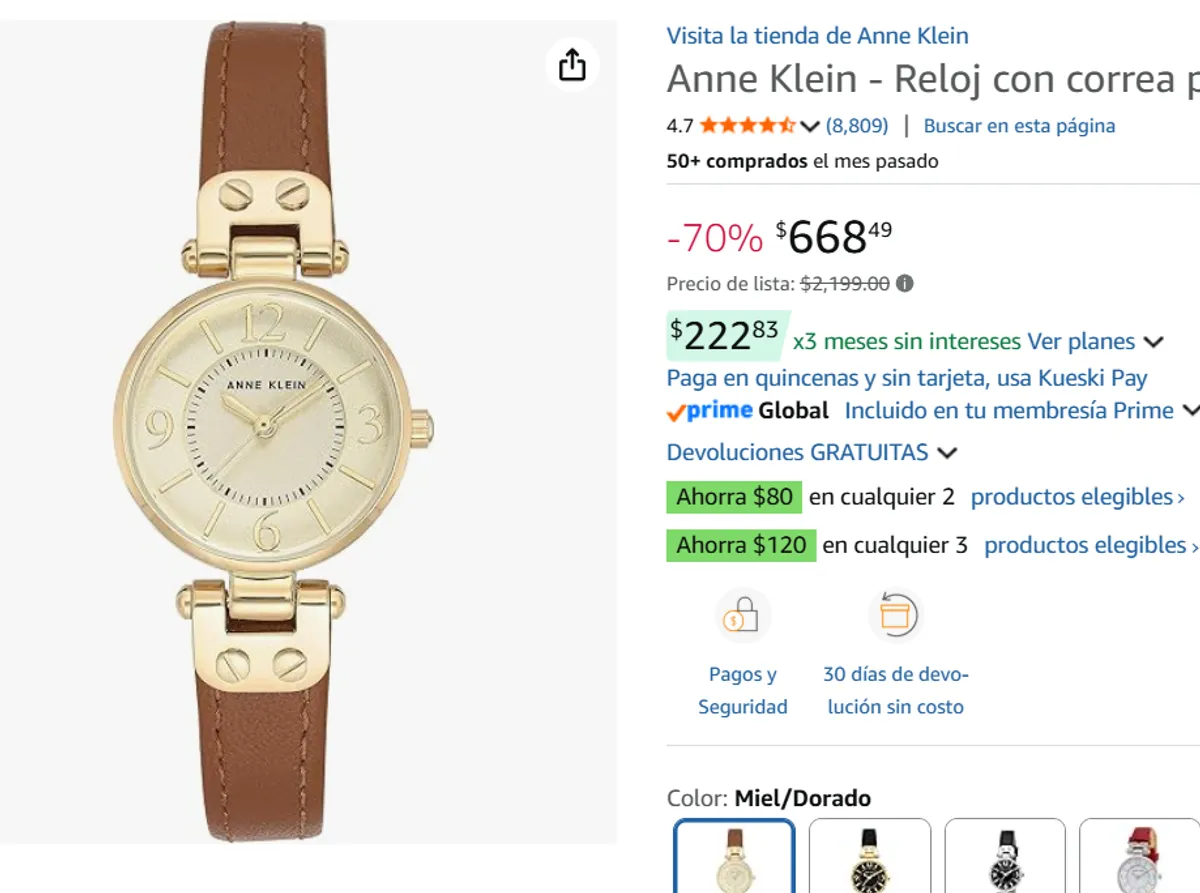 Anne Klein - Reloj 