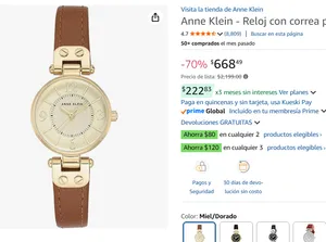 Anne Klein - Reloj 