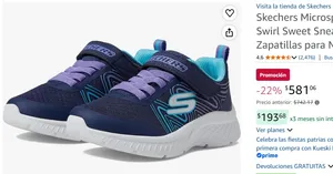 Skechers Microspec Plus - Swirl Sweet Sneaker Zapatillas para Niñas