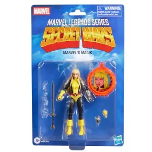 Marvel Legends Series, Secret Wars, Marvel’s Magik, Figura Retro Coleccionable de 15 cm con Escudo lenticular, Inspirada en los cómics de La Patrulla-X y de Los nuevos Mutantes de Marvel