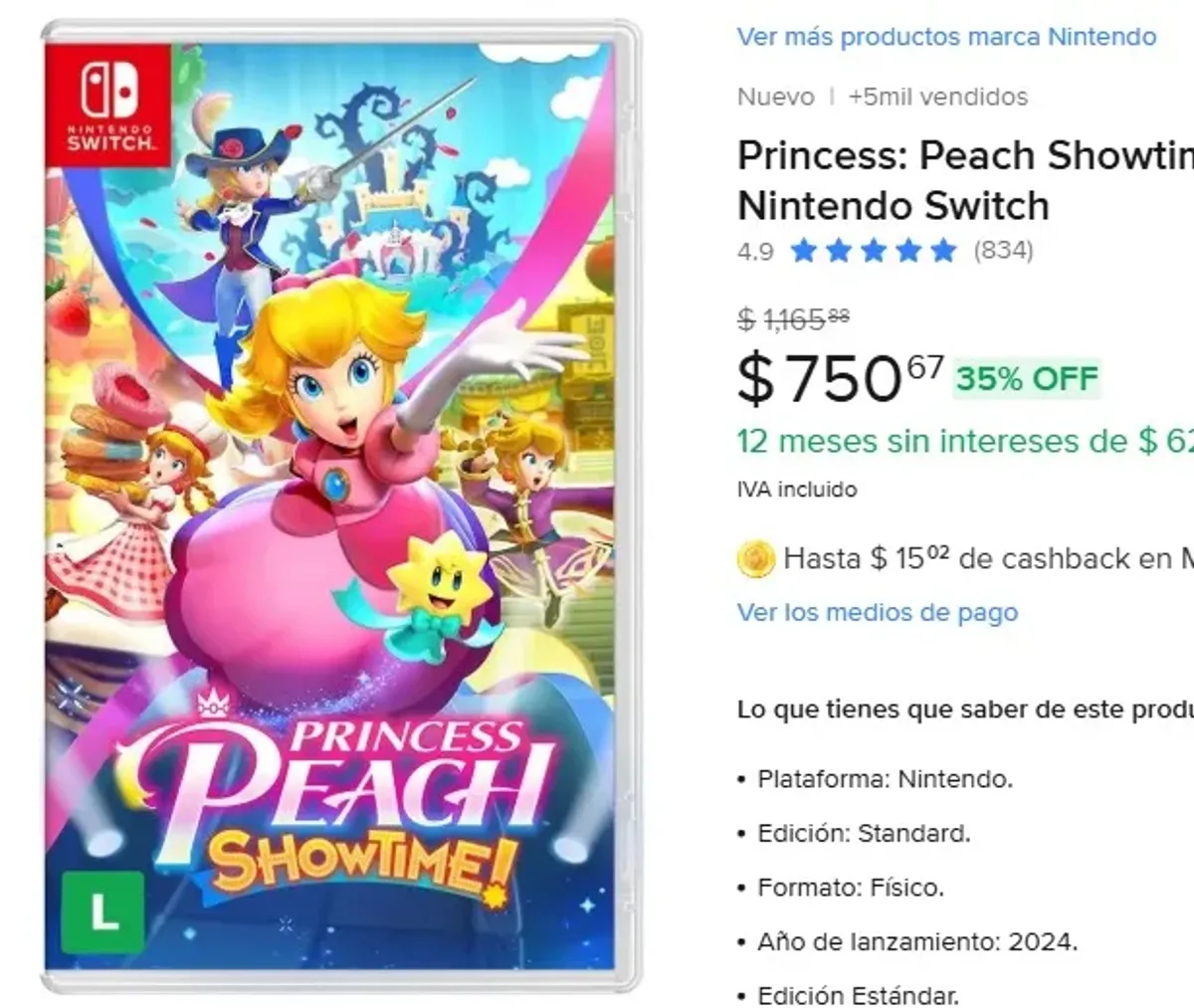 Princess: Peach Showtime! - Nintendo Switch