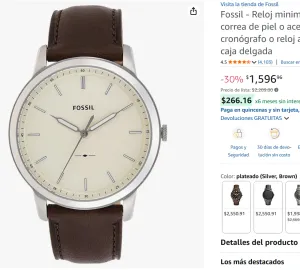 Reloj minimalista para hombre 
