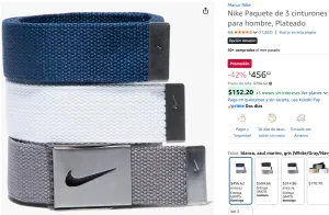 Nike 3 cinturones 
