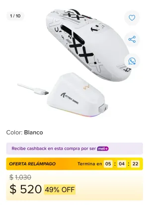 MOUSE INALÁMBRICO RECARGABLE