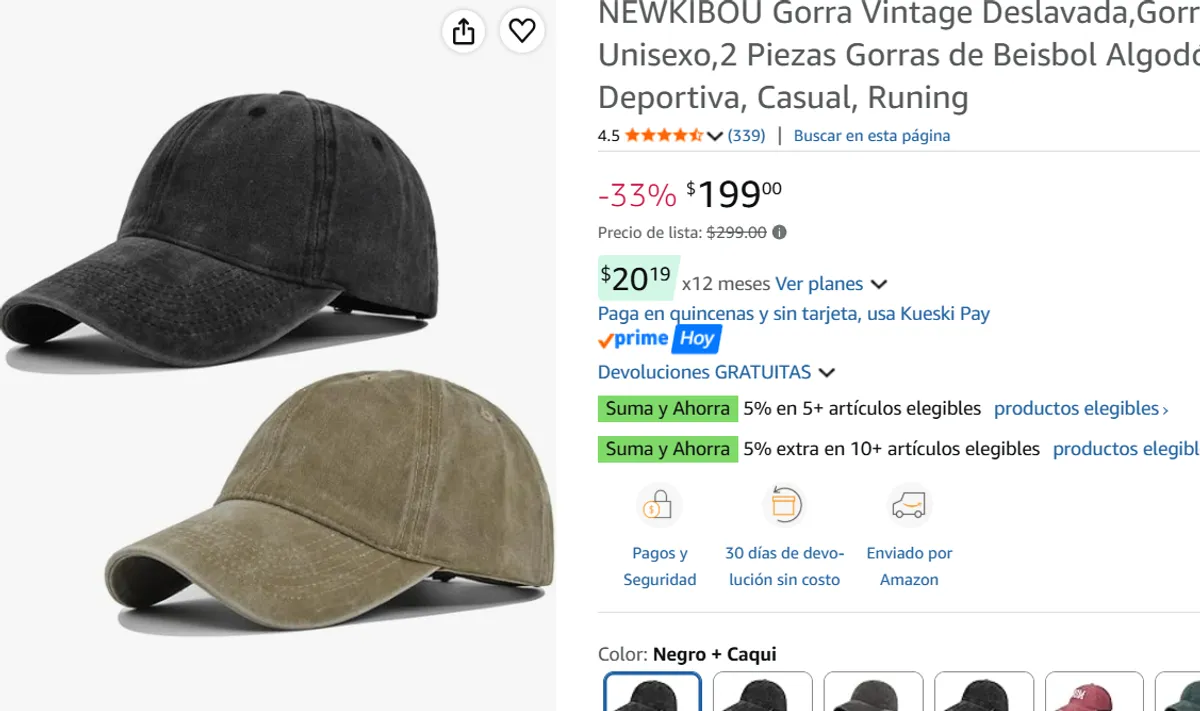 Gorra Vintage Deslavada