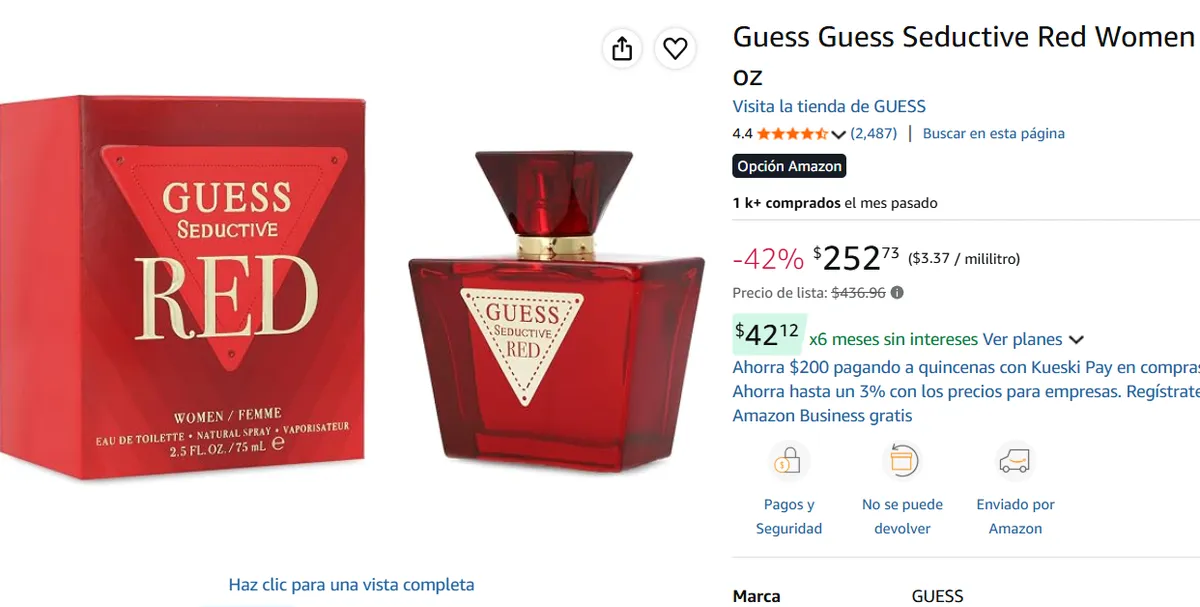 Guess Seductive Red Women EDT 
