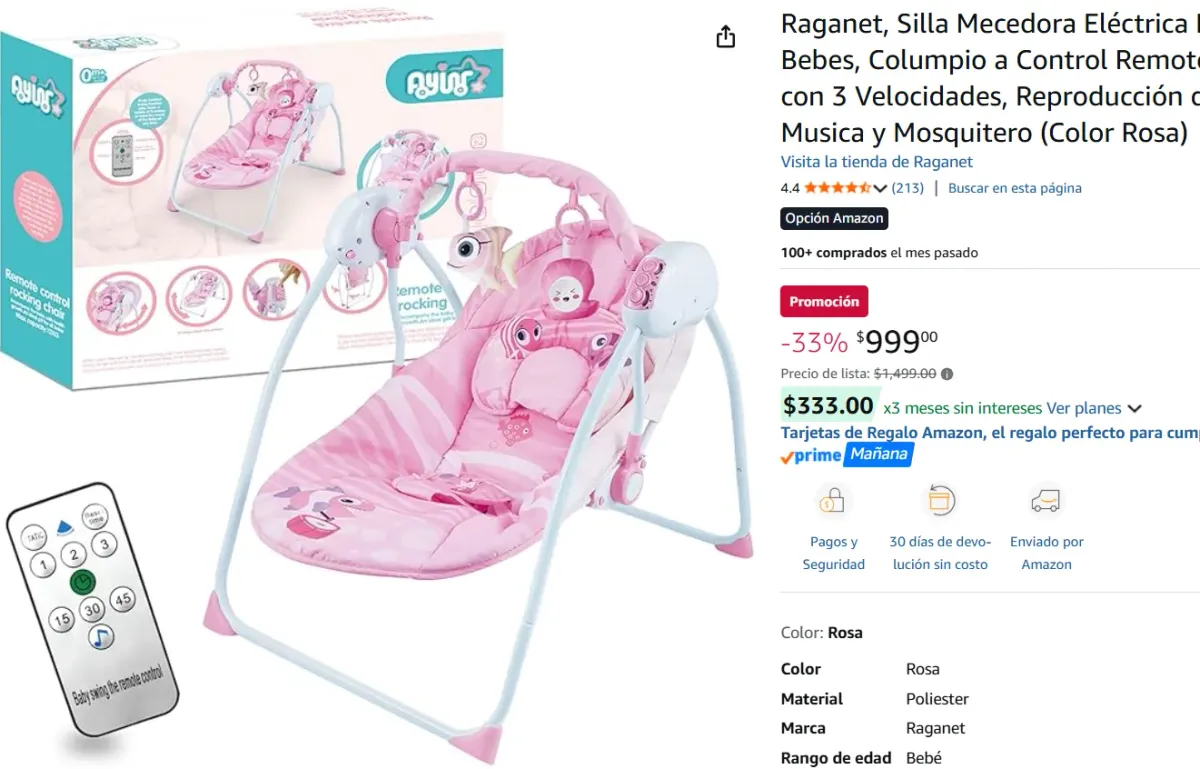 Silla Mecedora Para Bebes