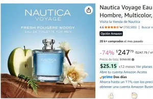 Nautica Voyage Eau de Toilette para Hombre, Multicolor, 100 ml