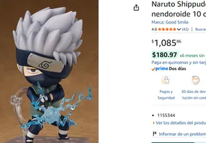 NENDOROID DE KAKASHI VENDIDO POR AMAZONN MX
