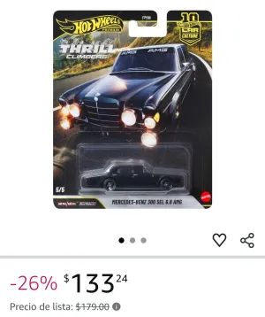 MERCEDES BENZ 300 HOT WHEELS PREMIUM