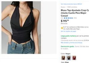 Blusa Top Ajustada 