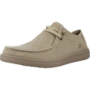 Skechers Melson-Raymon - Mocasines de Lona para Hombre, Gris Topo, 11