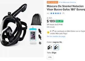 Máscara De Snorkel 