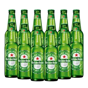 Heineken Cerveza Lager Rubia 12 Botellas 355ml