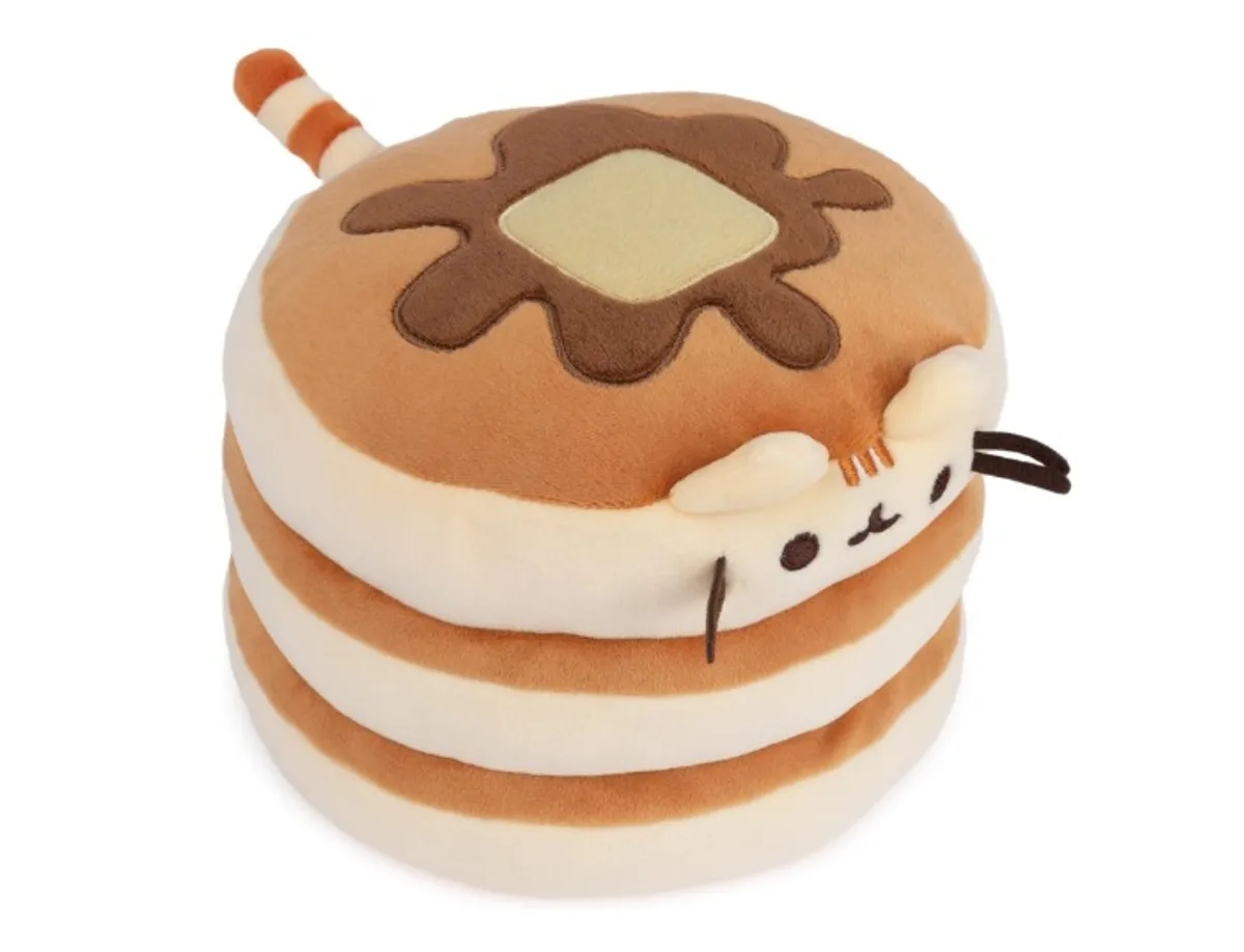 GUND Pusheen The Cat Pancake Squisheen Peluche para niños de 8 años en adelante, café, 6 Pulgadas