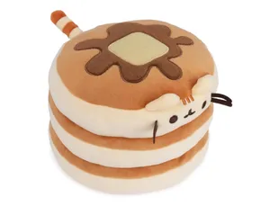 GUND Pusheen The Cat Pancake Squisheen Peluche para niños de 8 años en adelante, café, 6 Pulgadas