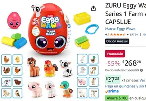 ZURU Eggy Wawa Surprise EGGYWAWA Series 1 Farm Animals Surprising Egg CAPSLUE