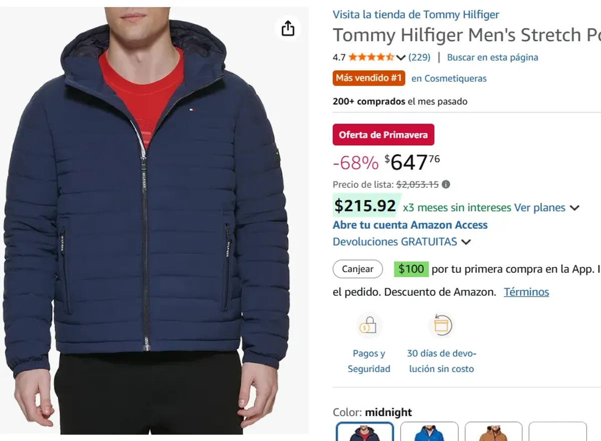 Tommy Hilfiger chamarra