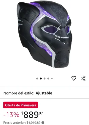 CASCO DE BLACK PANTHER