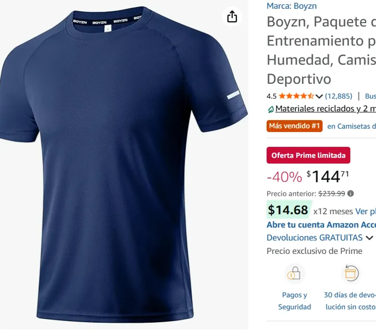 Paquete Camisas Deportivas