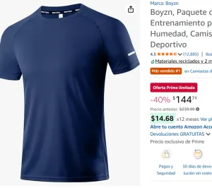 Paquete Camisas Deportivas