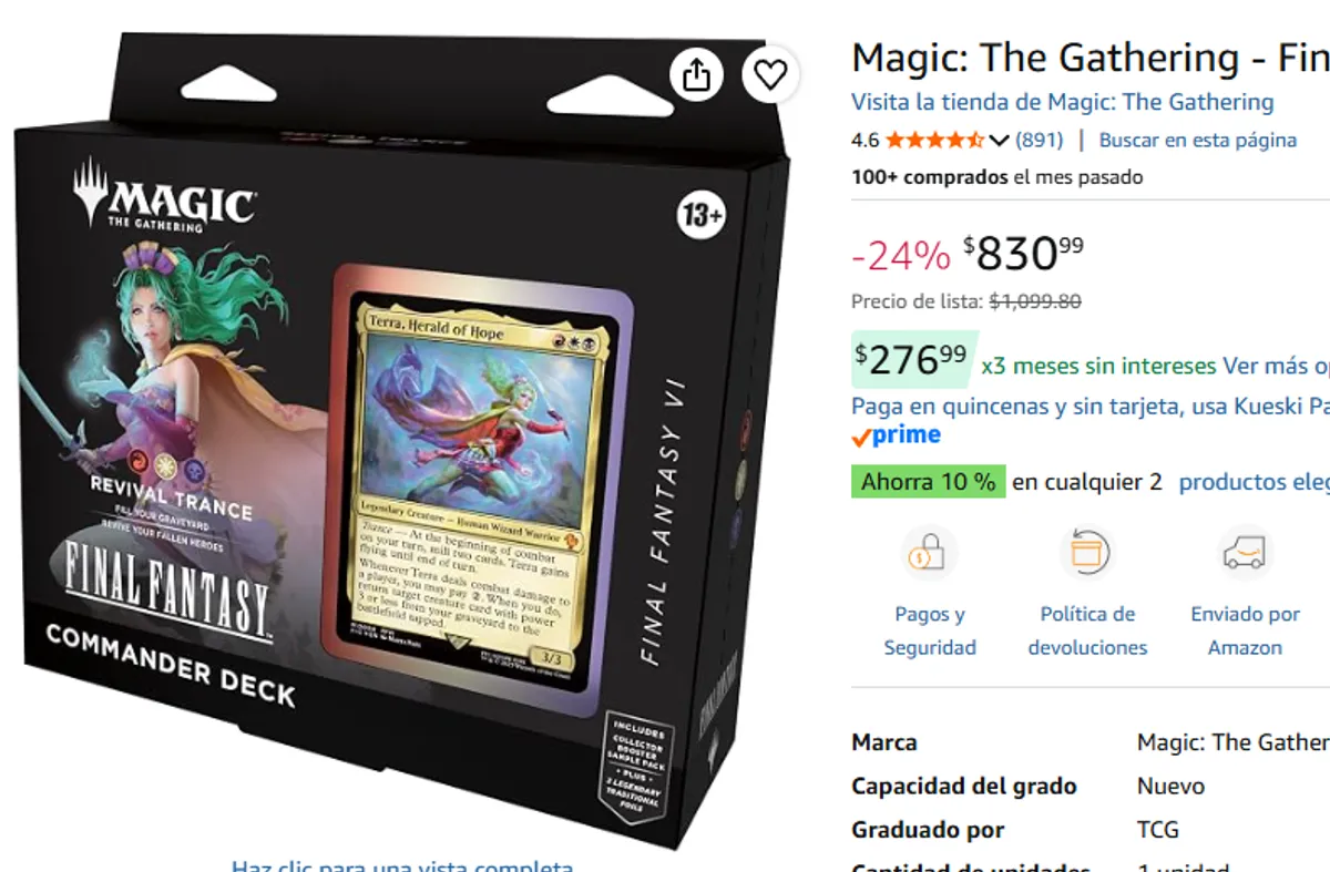 COMMANDER DECK DE TERRA DE FF