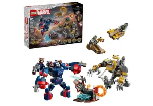 LEGO | Marvel Avengers: Endgame Thor vs. Chitauri Juguete Construible Infantil, Emocionante Batalla de Superhéroes con la Armadura Iron Patriot y 7 Minifiguras 76322