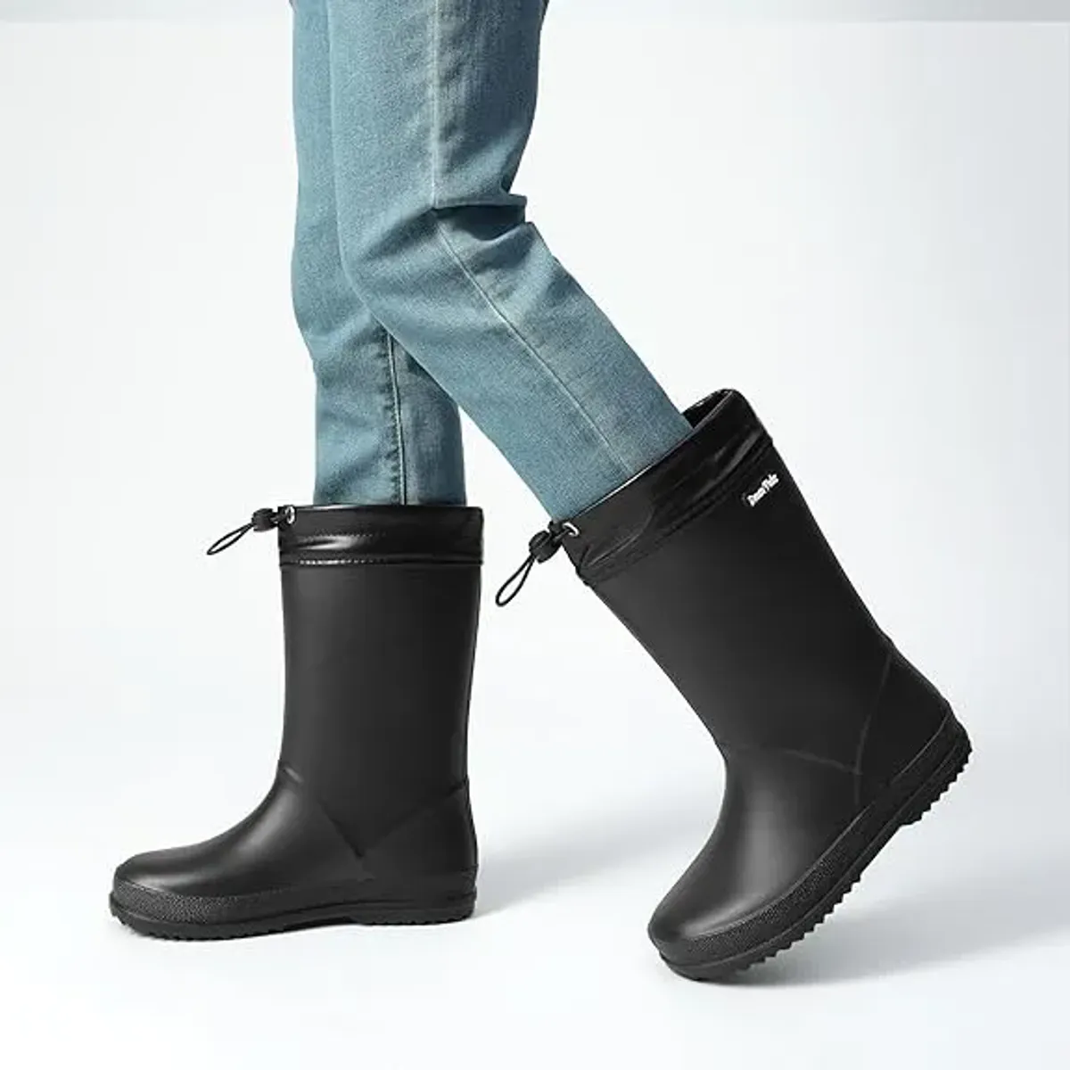 DREAM PAIRS Botas de Lluvia para Niños Botas Impermeables con Fáciles de Poner