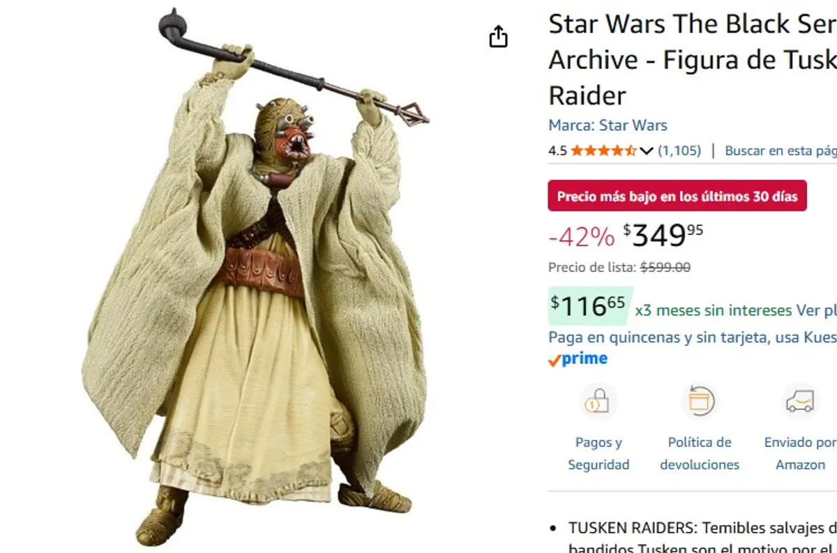 Star Wars The Black Series Archive - Figura de Tusken Raider
